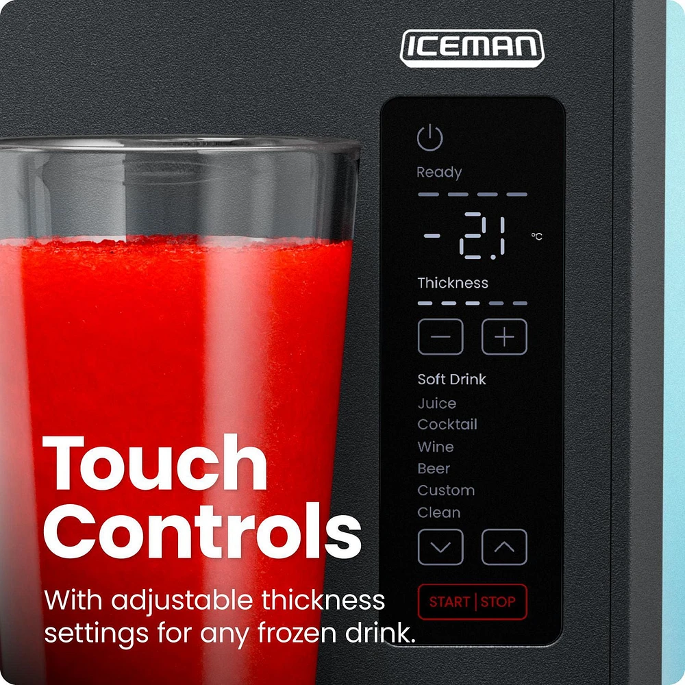 ICEMAN Slush-Ease 1.5L Slushy Maker with Customizable Thickness