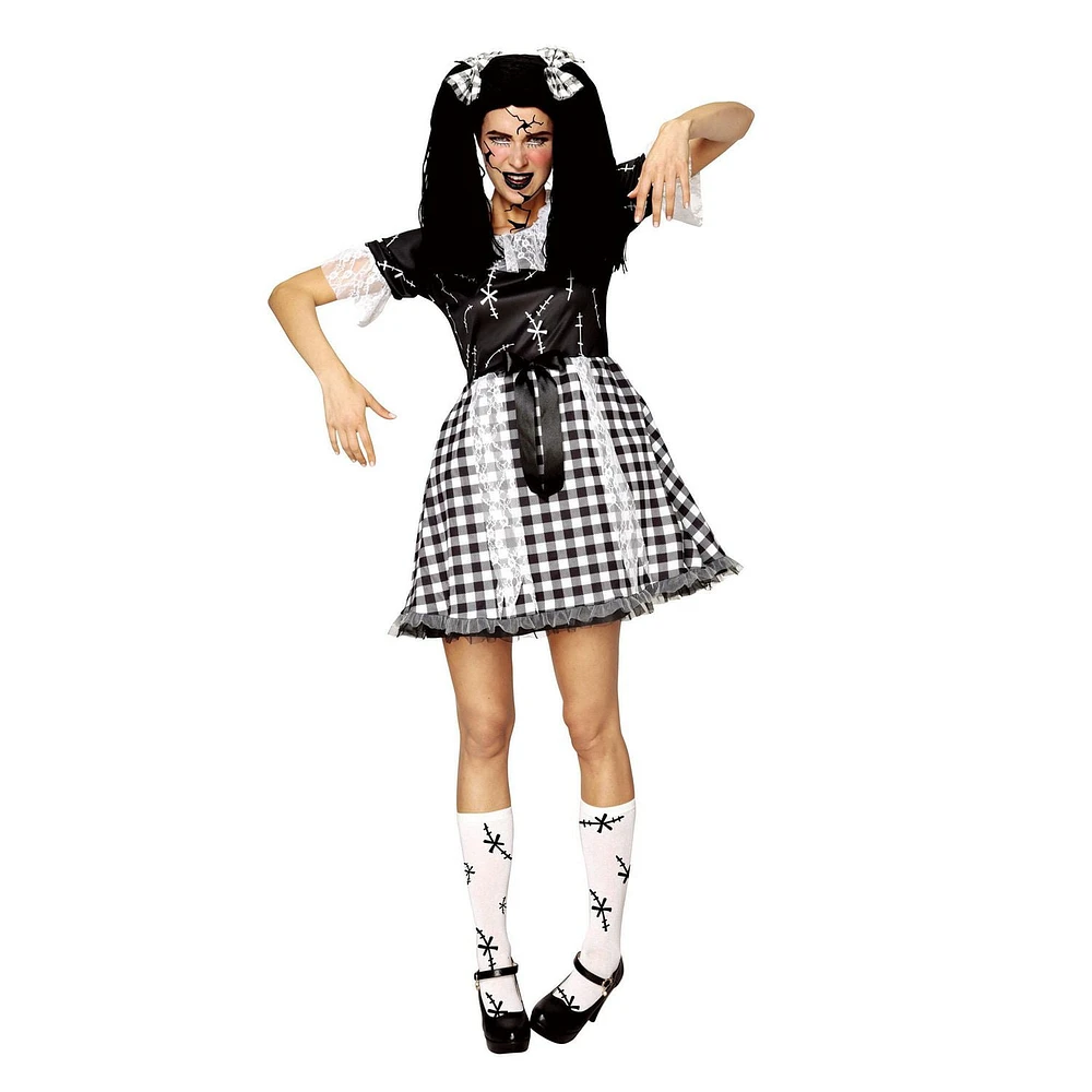 PARTYHOLIC BROKEN DOLL COSTUME (MEDIUM)