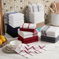 Mainstays 4-Pack 16"x26" Woven Kitchen Towel Set, Red Sedona, 4 Pack