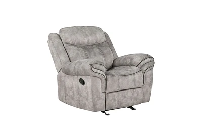 ACME Zubaida Glider Recliner  in 2-Tone Gray Velvet