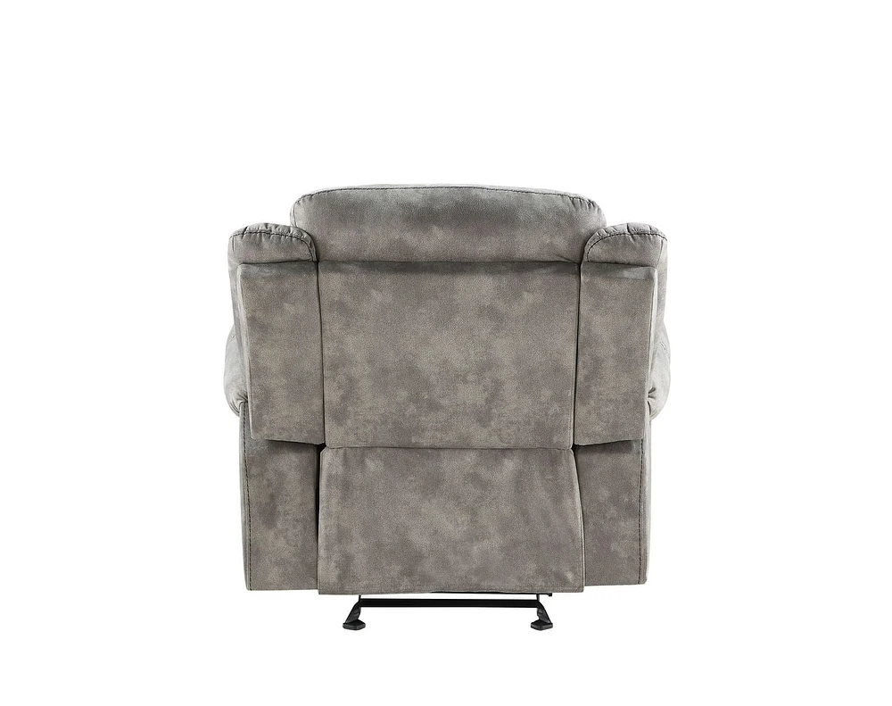 ACME Zubaida Glider Recliner  in 2-Tone Gray Velvet