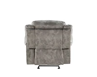 ACME Zubaida Glider Recliner  in 2-Tone Gray Velvet