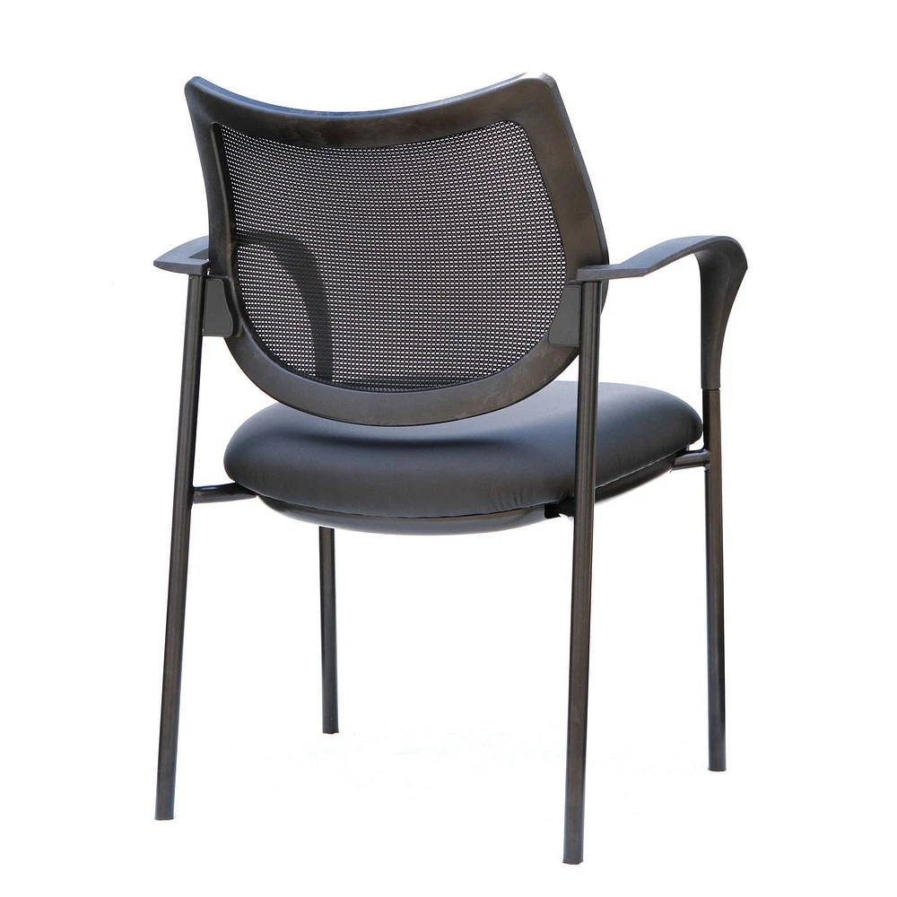 TygerClaw Mesh Mid Back And Fabric Seat Guest Chair