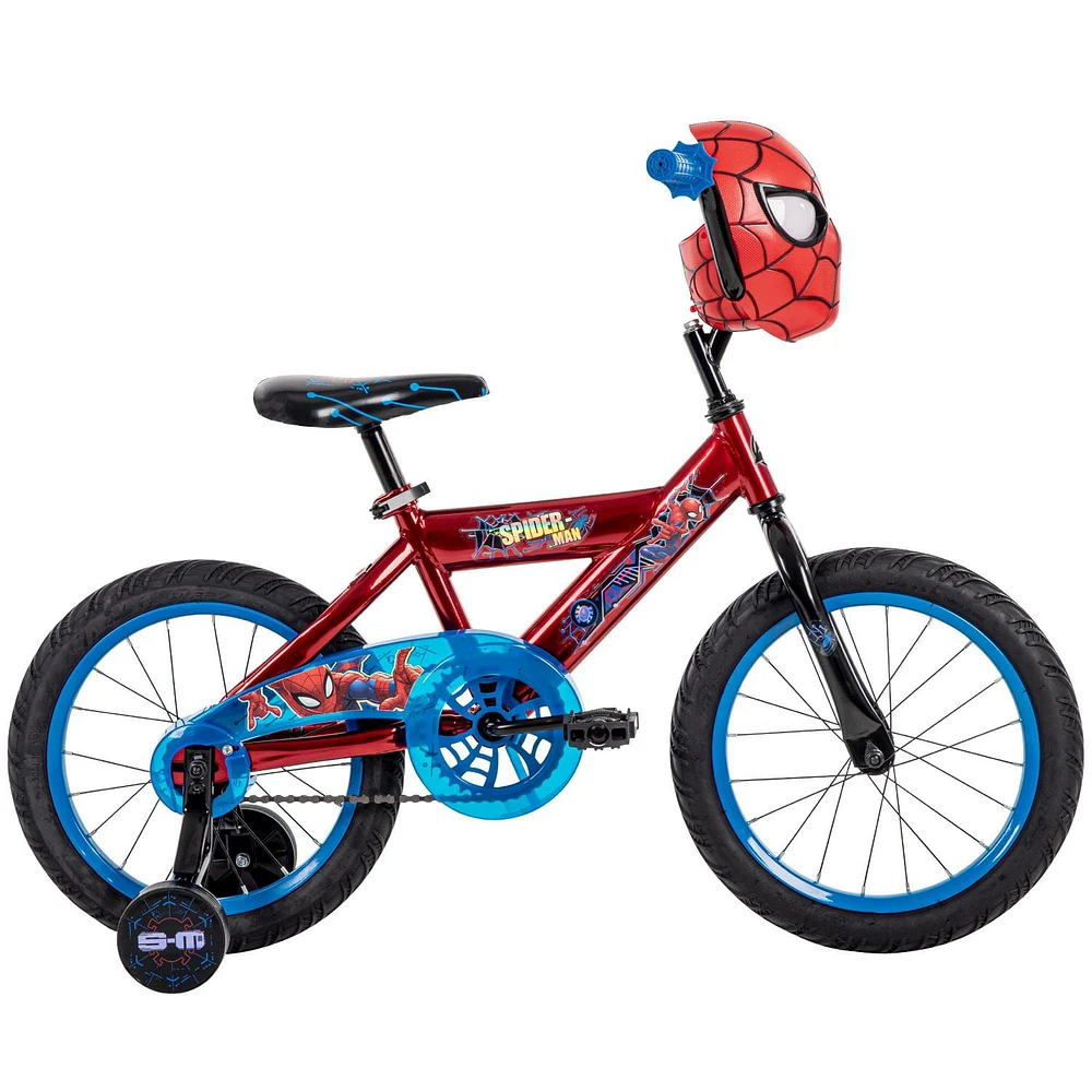 Marvel Spider-Man 16-inch Boys’ Bike, Red/Blue, by Huffy, Ages 4-6