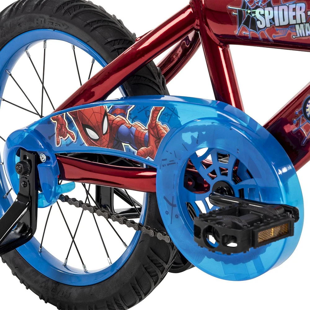 Marvel Spider-Man 16-inch Boys’ Bike, Red/Blue, by Huffy, Ages 4-6