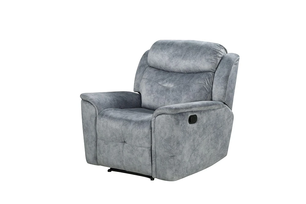 ACME Mariana Recliner  in Silver Gray Fabric