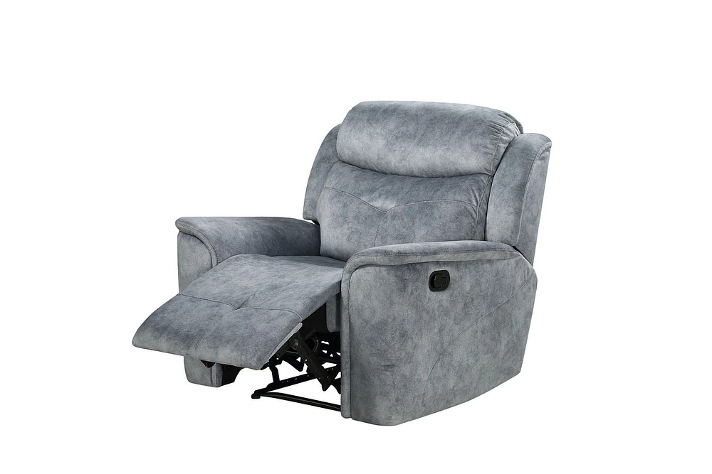 ACME Mariana Recliner  in Silver Gray Fabric