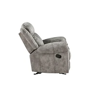 ACME Zubaida Glider Recliner  in 2-Tone Gray Velvet