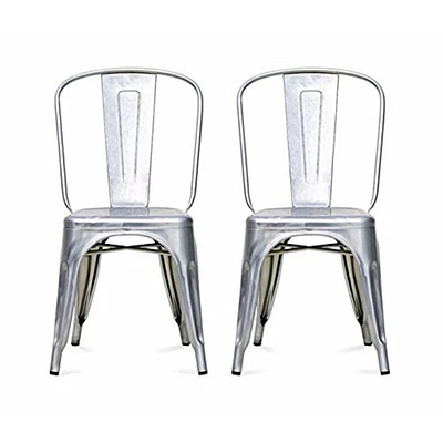 Nicer Furniture Tolix Gunmetal Side Chair