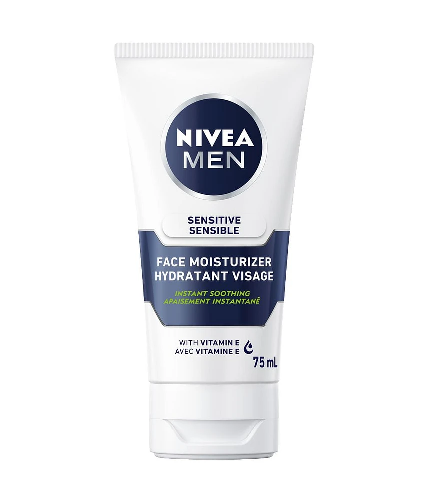 NIVEA MEN Sensitive Skin Face Moisture Cream, 75 mL