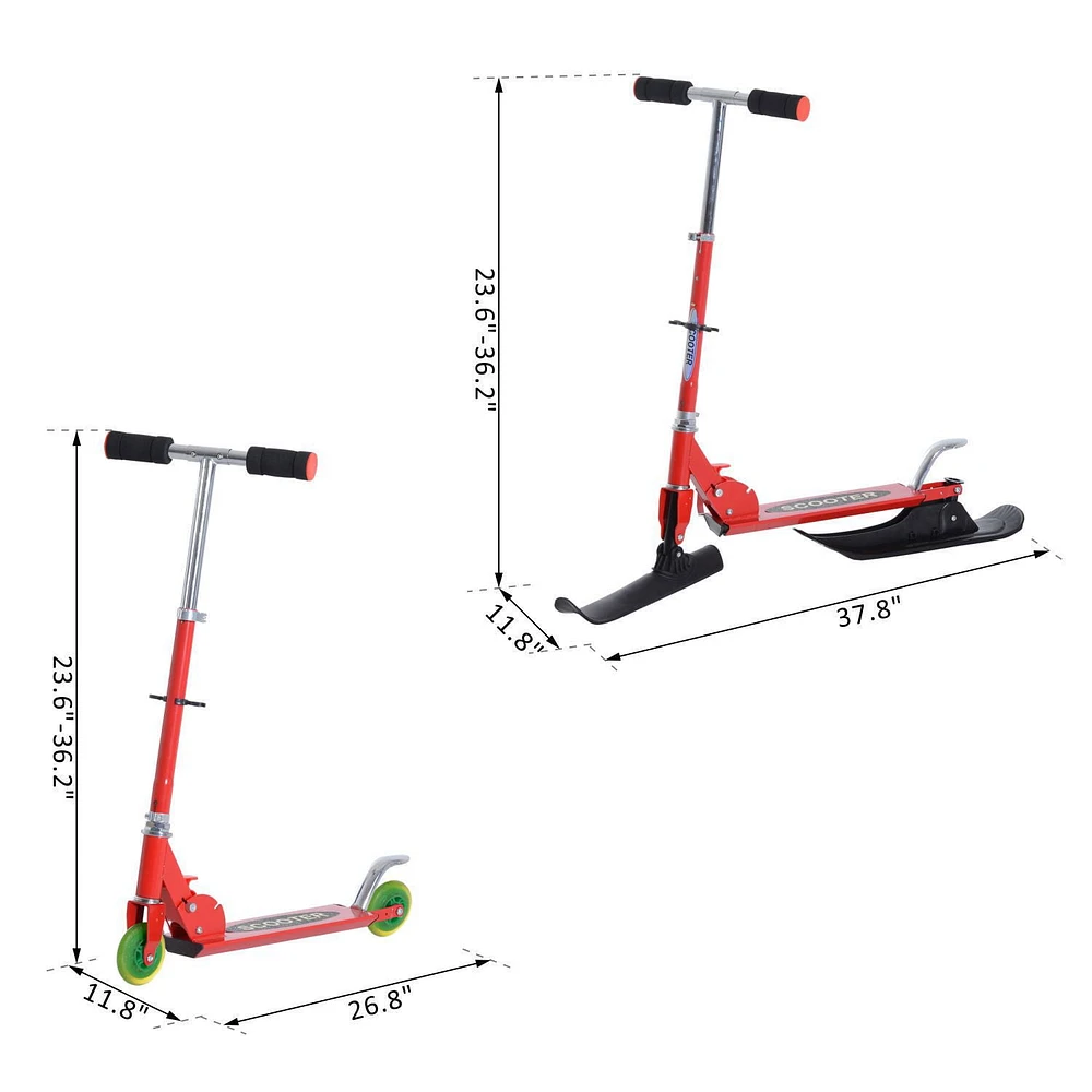 Qaba Snow & Street Amphibious Scooter