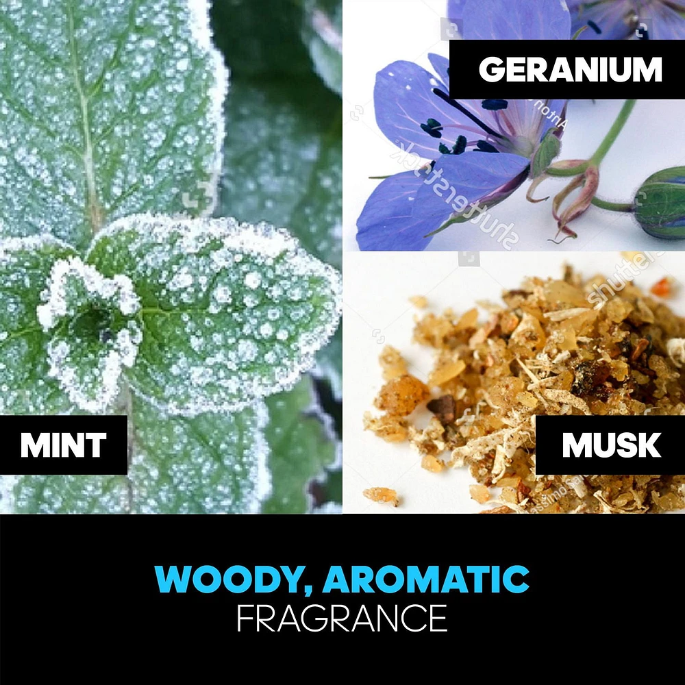 adidas Après-rasage Ice Dive, parfum d'agrumes, notes de tête : pamplemousse, orange, menthe poivrée, Formule végane, 100ml Sensations exaltantes