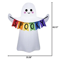 Airblown Ghost w/Spooky Banner