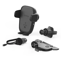 iOttie Auto Sense Wireless Charging CD & Air Vent Combo Phone Mount - Black