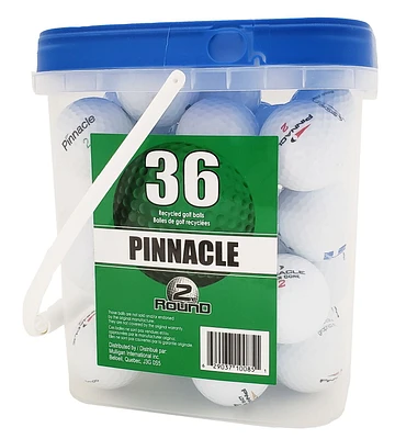 Pinnacle Golf Balls Bucket, #10085, 36 recycled golf balls