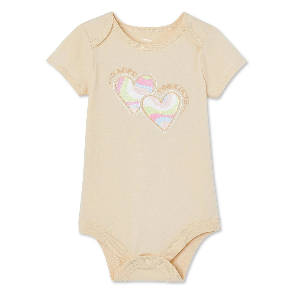 Cache-couche à manches courtes George pour bébés filles