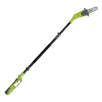 Sun Joe iON8PS2 40-Volt iONMAX Cordless Multi-Angle Pole Chain Saw Kit, 8-Inch, W/ 4.0-Ah Battery and Charger