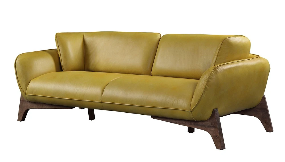 ACME Pesach Sofa in Mustard Leather