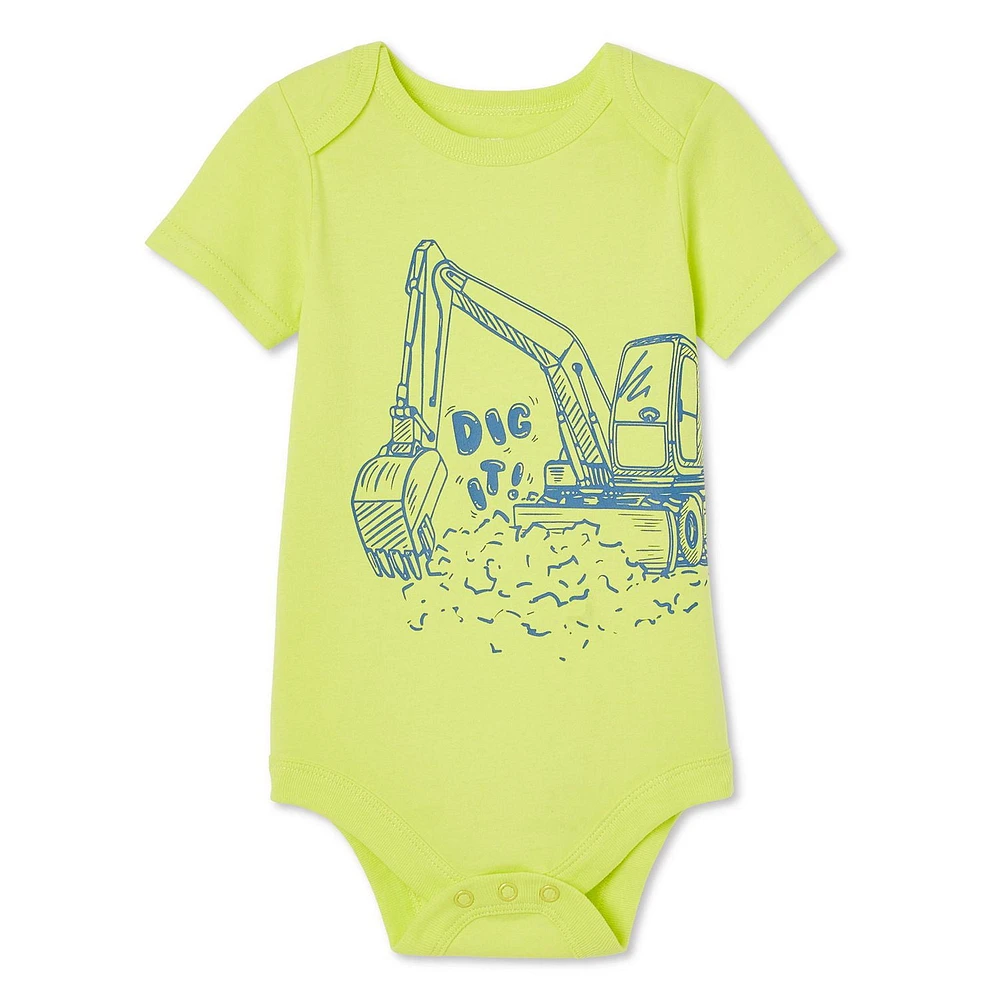 Cache-couche à manches courtes George pour bébés garçons