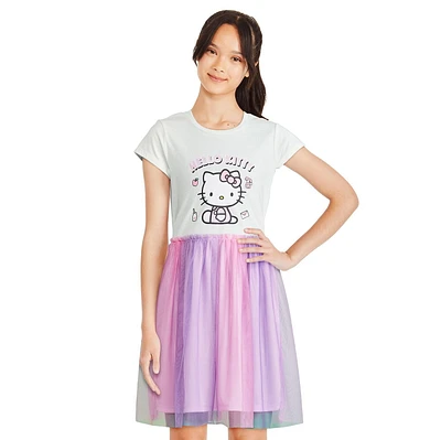 Robe tutu Hello Kitty pour filles Tailles TP-G