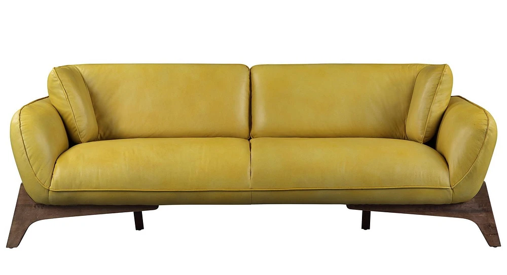 ACME Pesach Sofa in Mustard Leather