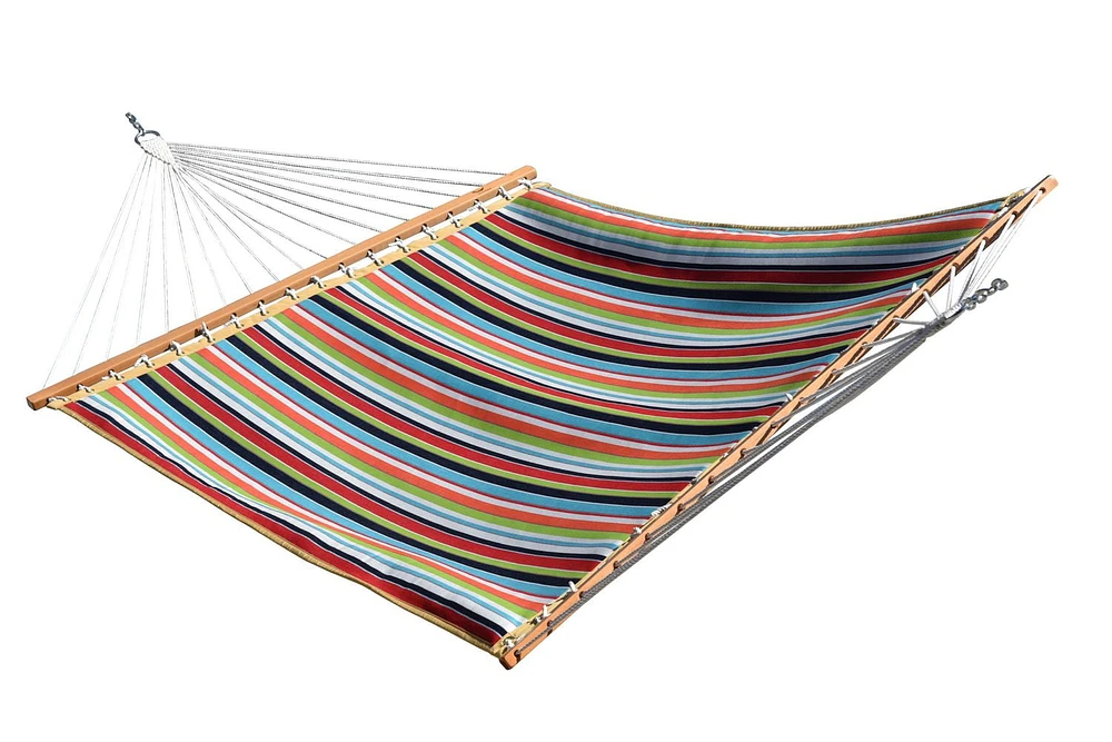 Vivere Ltd Vivere Sunbrella Quilted Double Carousel Confetti Hammock