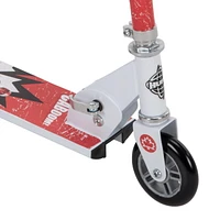 Disney•Pixar Duke Caboom 2-Wheel Boys’ Inline Folding Aluminum Scooter, by Huffy, rear foot brake