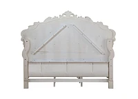 ACME Gorsedd Queen Bed in Fabric & Antique White