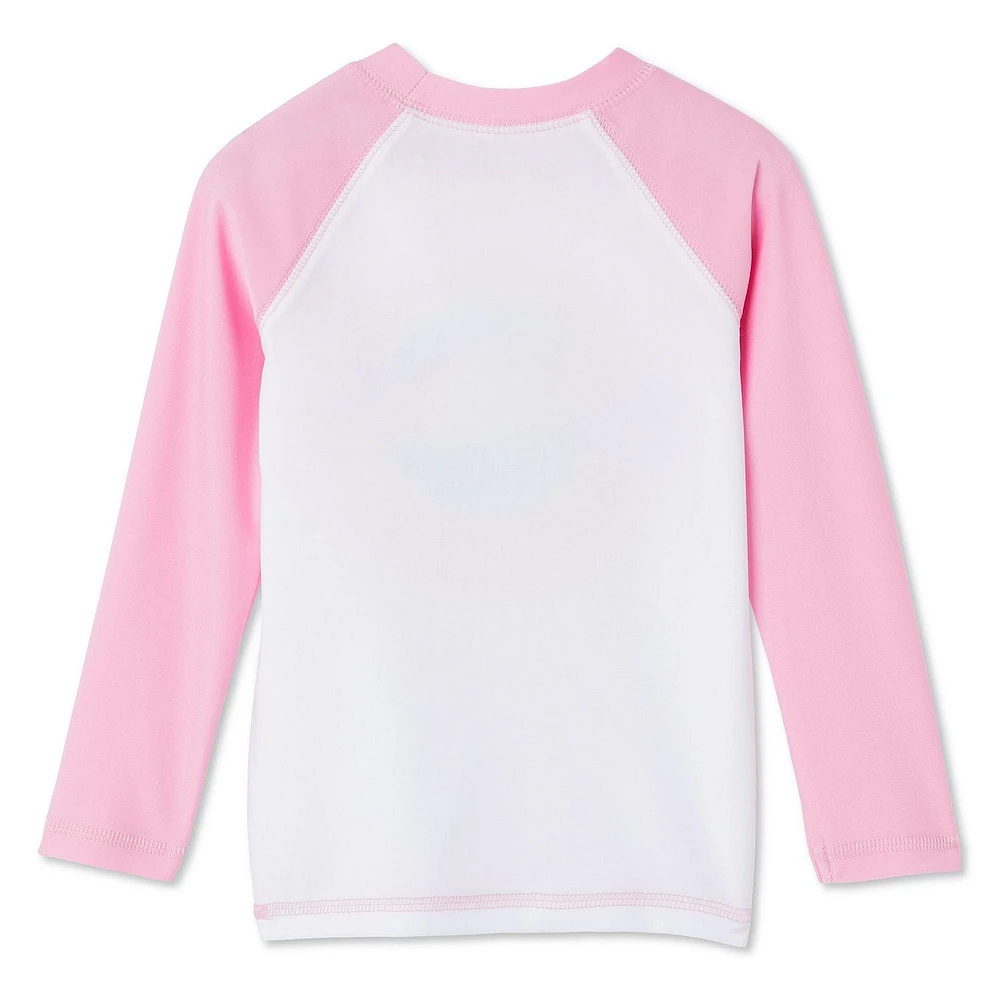 George Toddler Girls' Long Sleeve Rash Guard Sizes 2T-5T