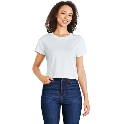 T-shirt raccourci George pour femmes Tailles TP–TTG