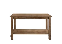 ACME Martha II Counter Height Table in Weathered Oak