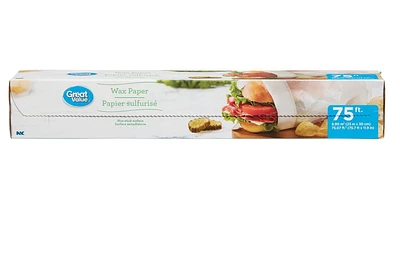 Great Value Wax Paper, 75.7 ft x 11.9 in