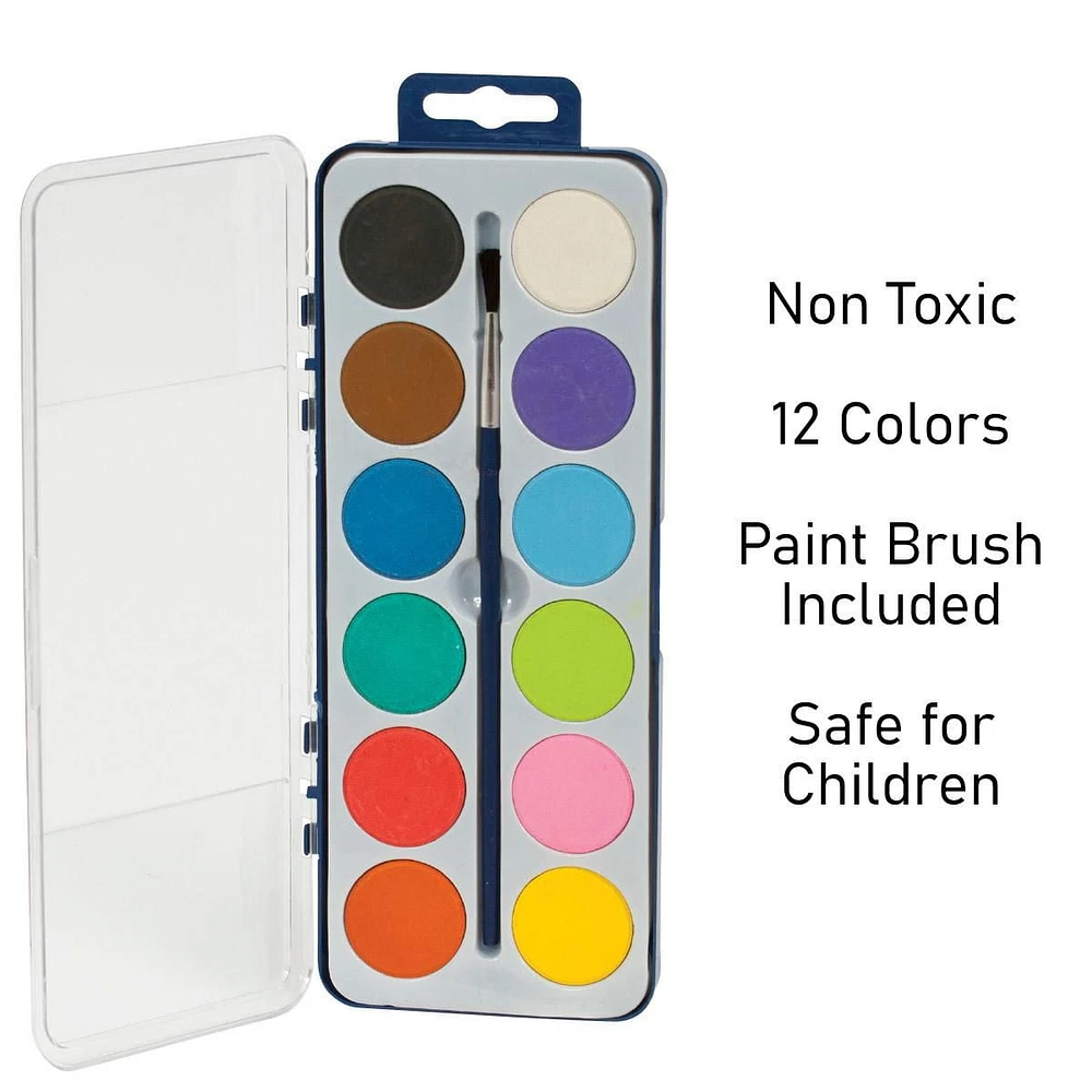 Merangue 12-Colour Dry Cake Paint Set, 6 Pack