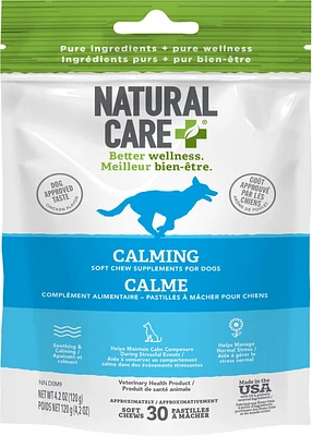 Natural Care Calming Chicken Daily Chews Dog Supplement, 30 Chews