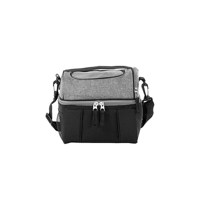 Dome lunch bag, black & grey