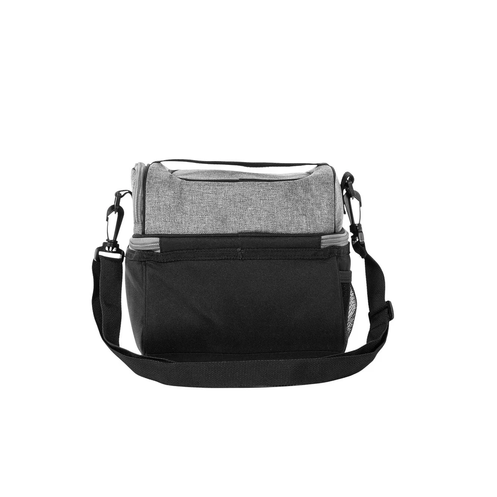 Dome lunch bag, black & grey