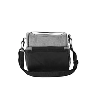 Dome lunch bag, black & grey