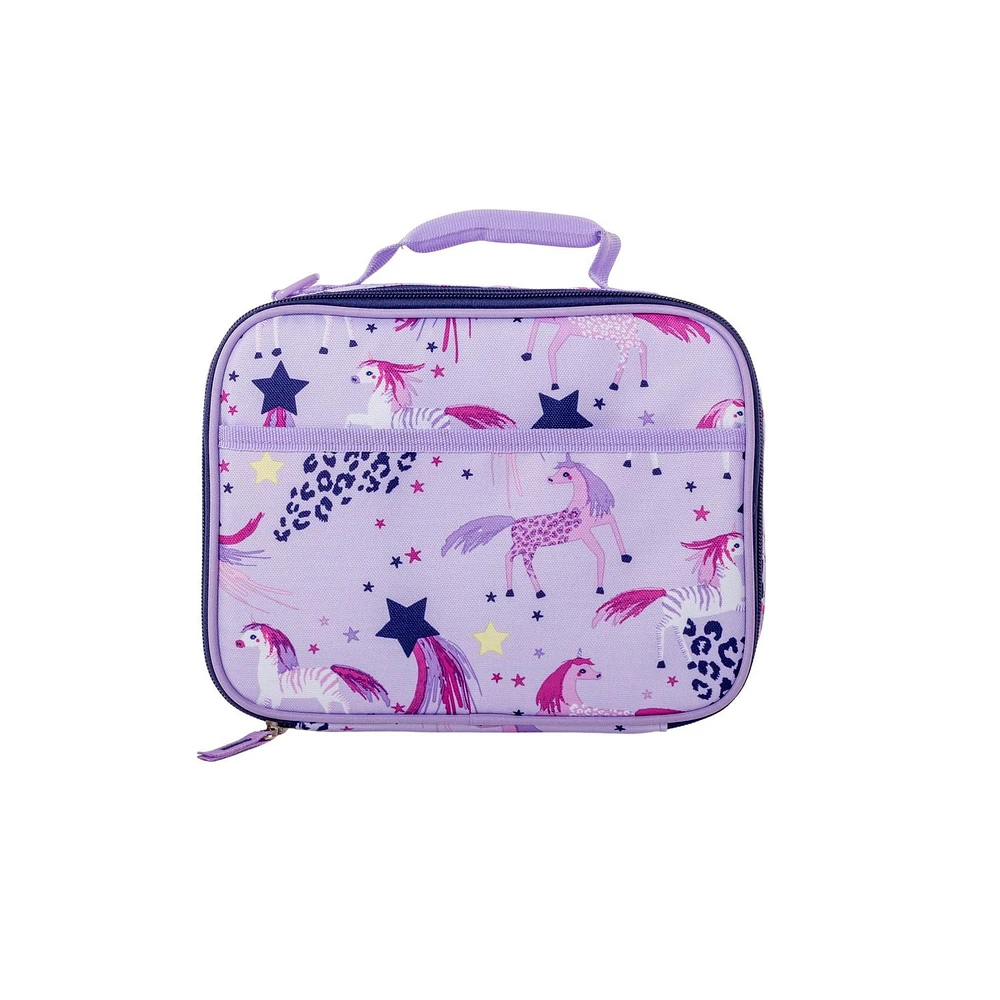 Insulated Boxy Lunch Bag, unicorn