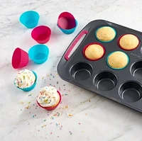 Trudeau Maison ENS. DE 12 MOULES À MUFFINS STANDARD EN SILICONE 12 pièces