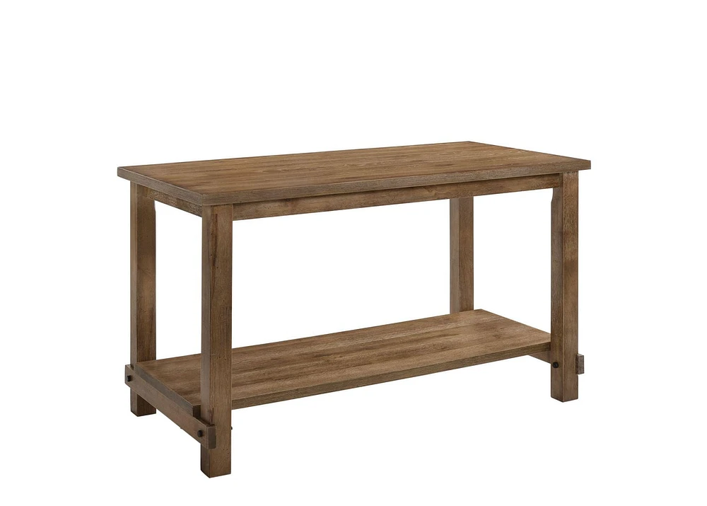 ACME Martha II Counter Height Table in Weathered Oak