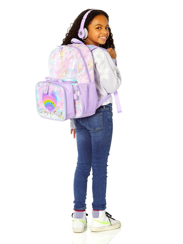 Rainbow Heart 3PC Backpack SET