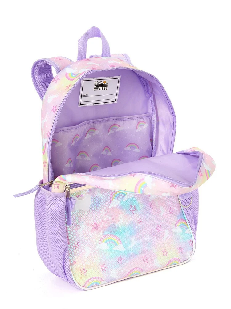 Rainbow Heart 3PC Backpack SET