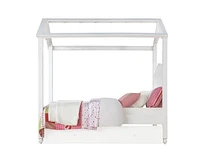 ACME Rapunzel Twin Bed in White