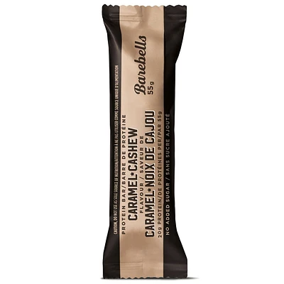 BAREBELLS BARRE PROTÉINÉE AU CARAMEL ET AUX NOIX DE CAJOU 1 x 55g d’unité