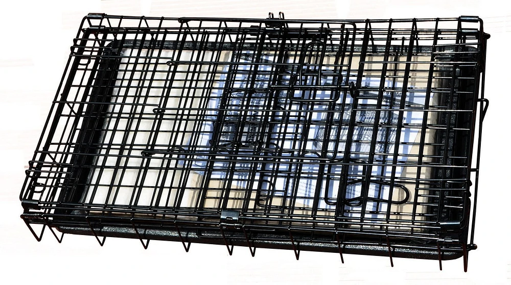 36" Wire 2 Door Dog Pet Crate With Mat