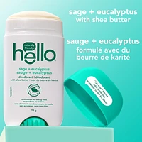 hello sage + eucalyptus deodorant with shea butter