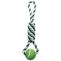 Corde de coton Dogit en spirale avec balle de tennis Corde de coton