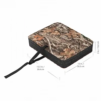 Ozark Trail Foam Hunting Cushion reversible Camo & Orange sides, carry strap, multi purpose, size:  15.5 x 12 x 3.in