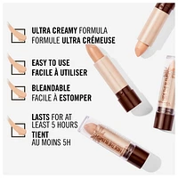 Rimmel Cache-cernes Hide The Blemish, formule ultra-crémeuse pour un effet durable et naturel, illumine la peau, 100% Sans Cruauté Applicateur en bâtonnet