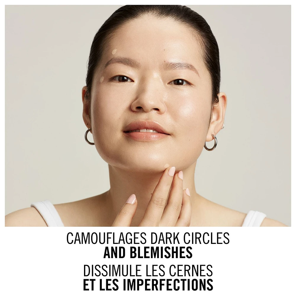 Rimmel Cache-cernes Hide The Blemish, formule ultra-crémeuse pour un effet durable et naturel, illumine la peau, 100% Sans Cruauté Applicateur en bâtonnet
